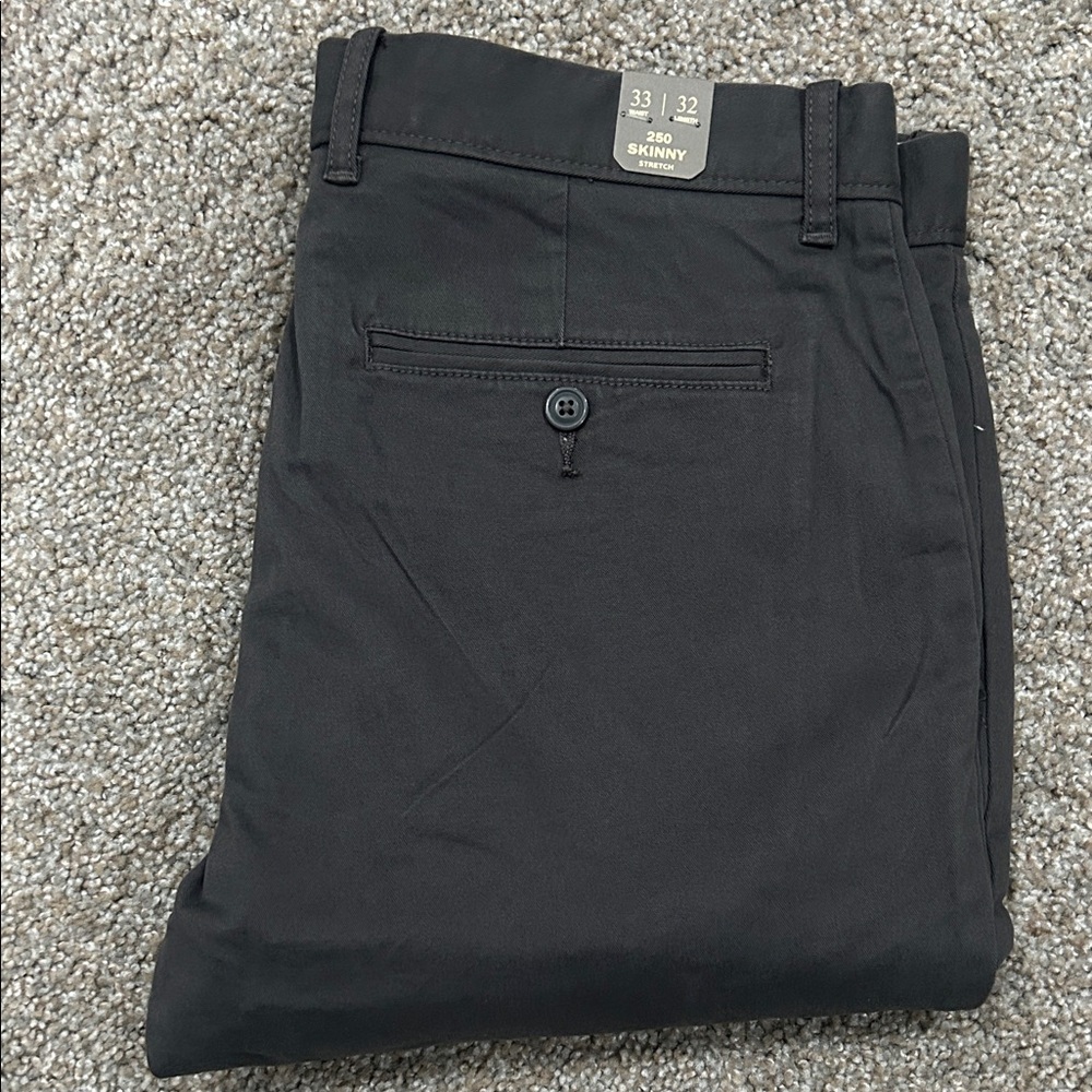 J Crew 250 skinny gray chino 33/32